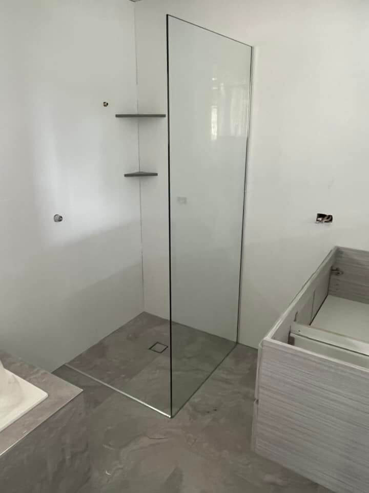 Shower screen installation 29